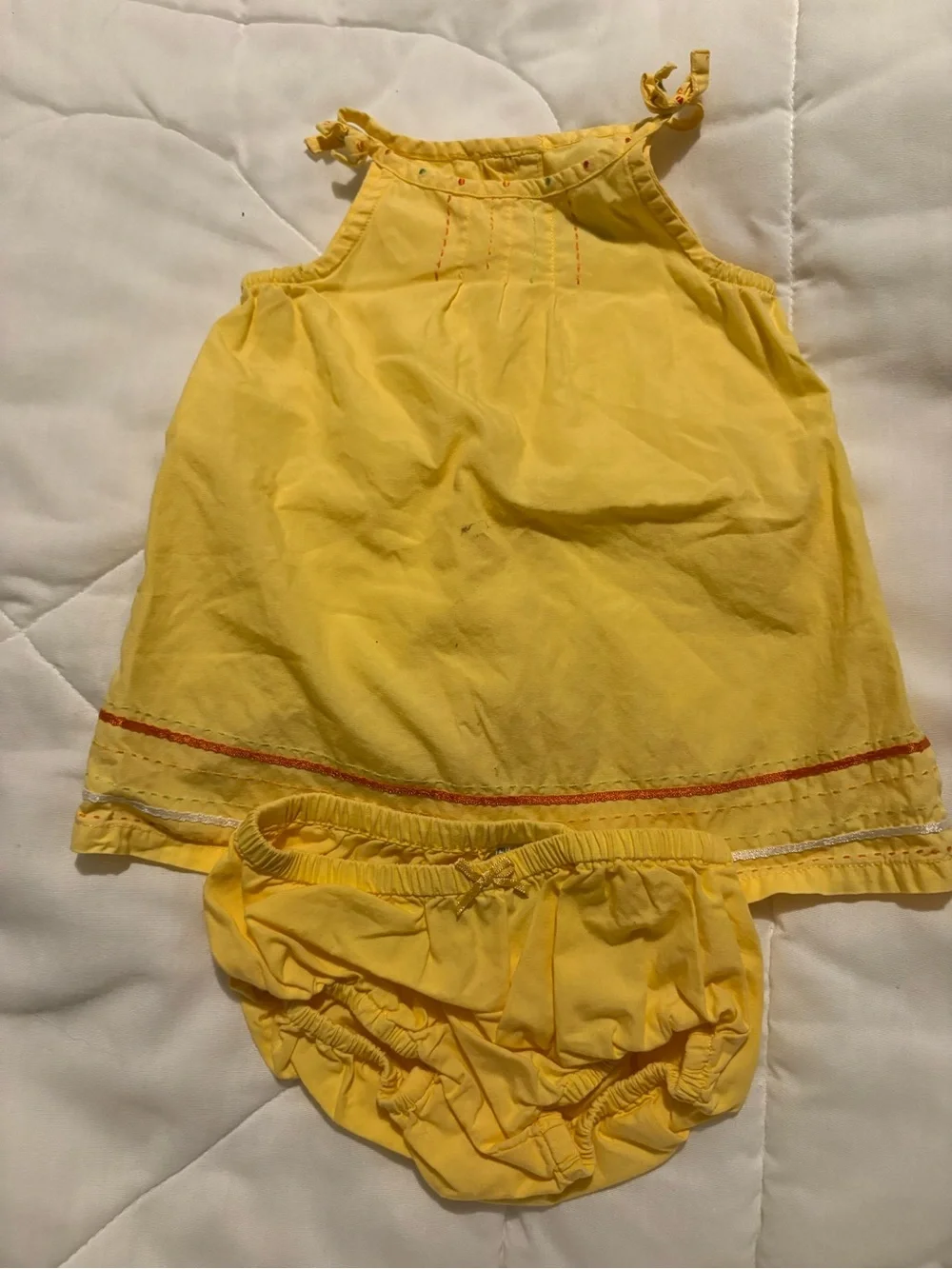 Vintage Gymboree Yellow Sundress with Bloomers